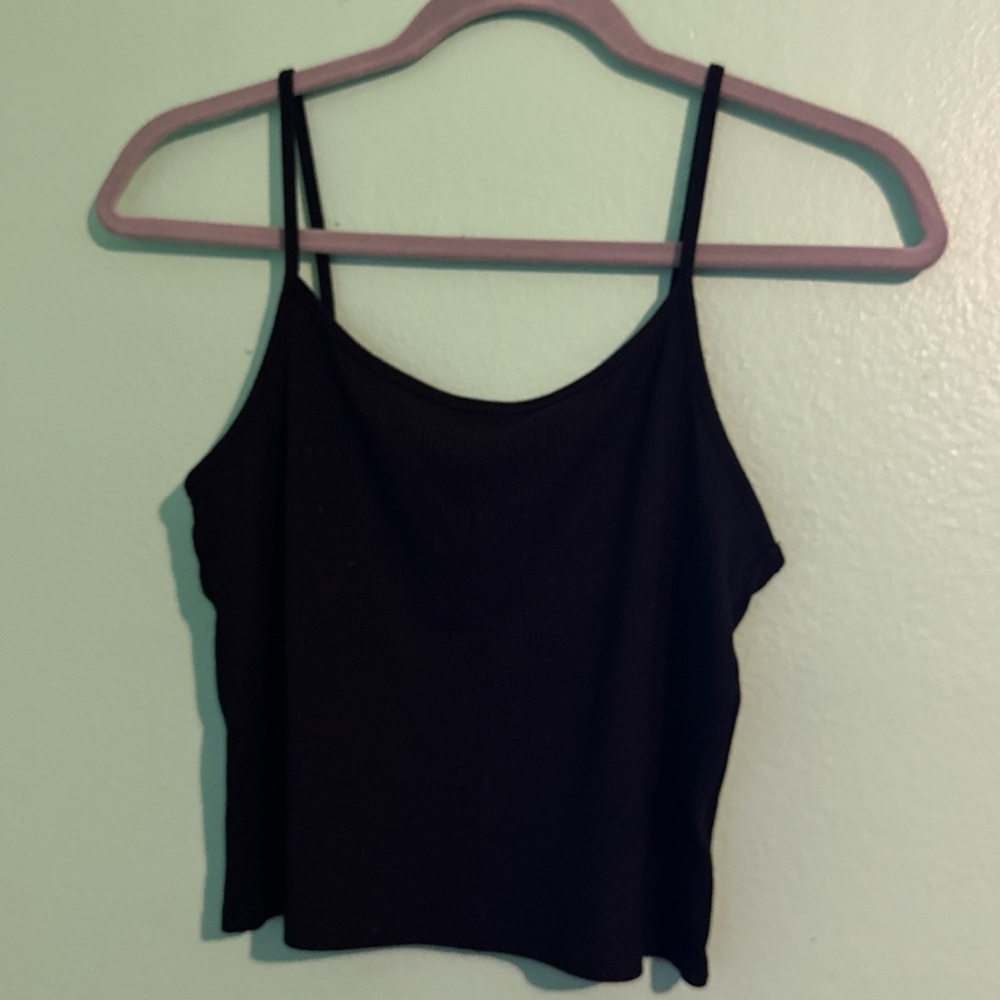 medium black american eagle tank top
